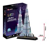 Cubic Fun - 3D Puzzle Burj Khalifa Vereinigte Arabische Emirate mit LED Beleuchtung Gro