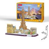 Cubic Fun - 3D Puzzle Stadtansicht City Line Paris Frankreich