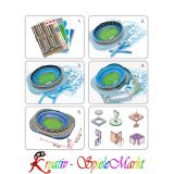 Cubic Fun - 3D Puzzle Estadio Azul Azul Stadion Mexiko Mittel